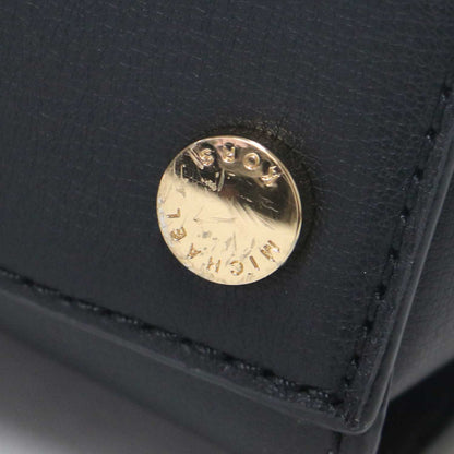 2WAY レザー ハンドバッグ / ショルダーバッグ チェーンショルダー ロゴ ゴールド金具