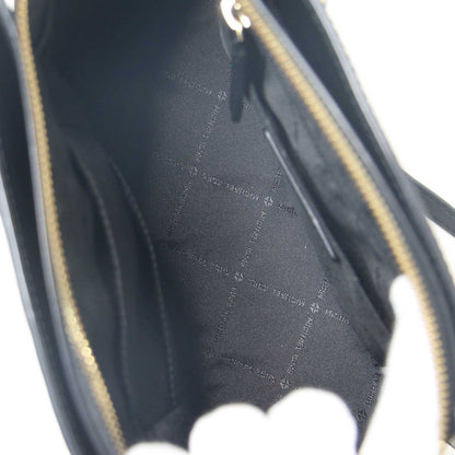 2WAY レザー ハンドバッグ / ショルダーバッグ チェーンショルダー ロゴ ゴールド金具