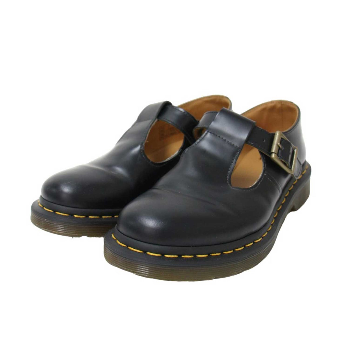 ポリー Tバー シューズ / POLLEY メリージェーン バックル ストラップ スムースレザー