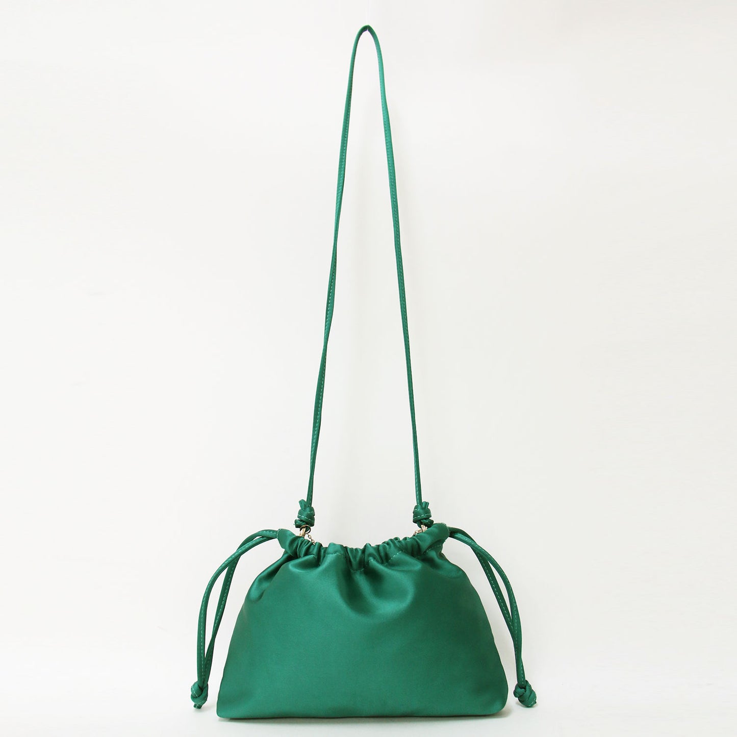 25春夏 サテン ミニ ポーチ / SATIN MINI POUCH ショルダーバッグ 巾着型 肩掛け 斜め掛け チェーン