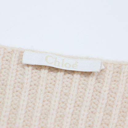 カシミヤ ロング プルオーバー ニット / チュニック丈 長袖 ラウンドネック オーバーサイズ ミドルゲージ