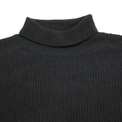 24秋冬 ボリュームスリーブ タートルネック ニット プルオーバー / ショート丈 長袖 ウール フォックス