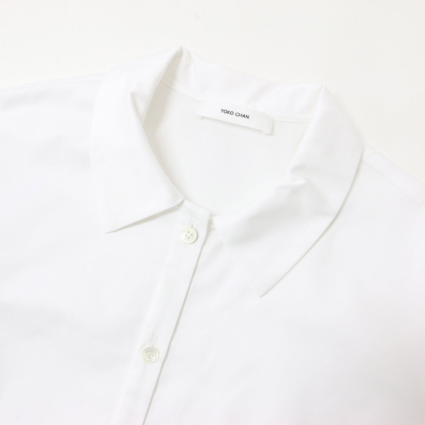 コットン フリル付き 半袖 シャツ / ブラウス フレンチスリーブ