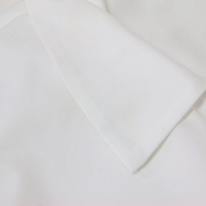 コットン フリル付き 半袖 シャツ / ブラウス フレンチスリーブ