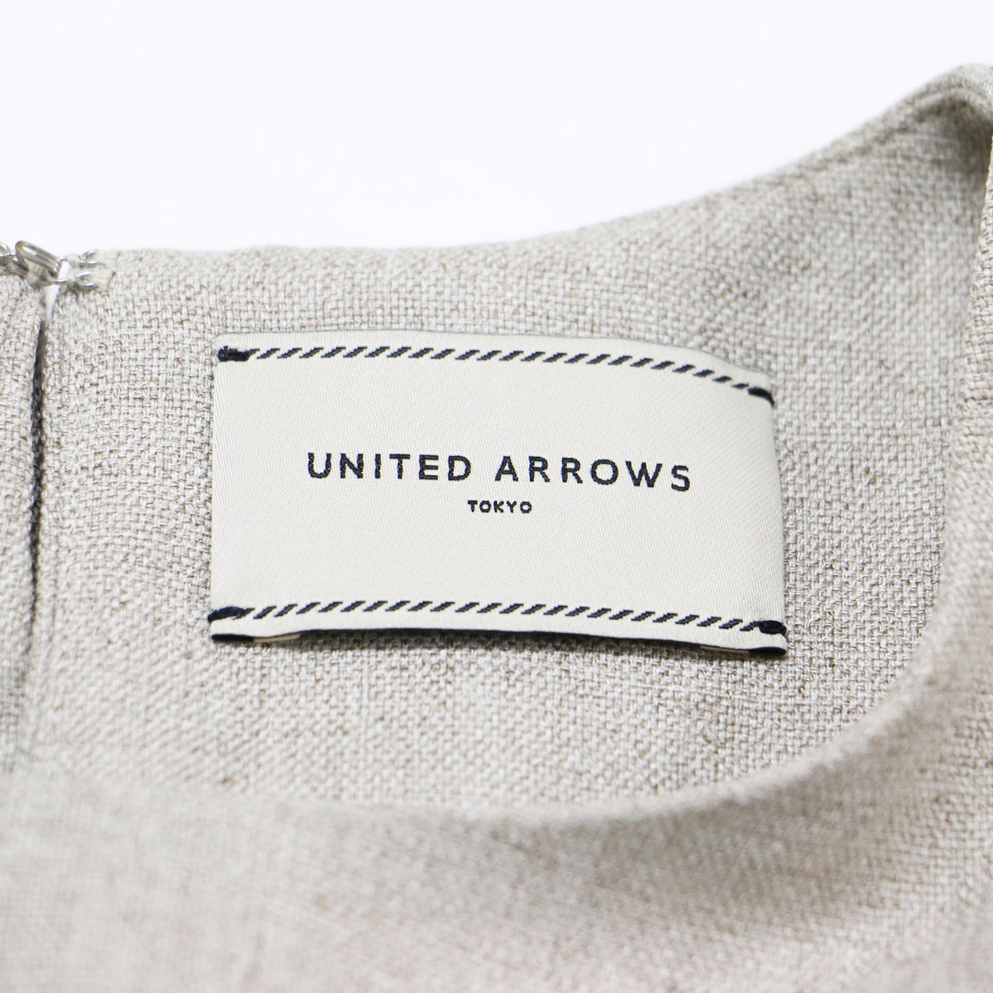 タック ノースリーブ ブラウス / リネンライク ドライタッチ ウォッシャブル