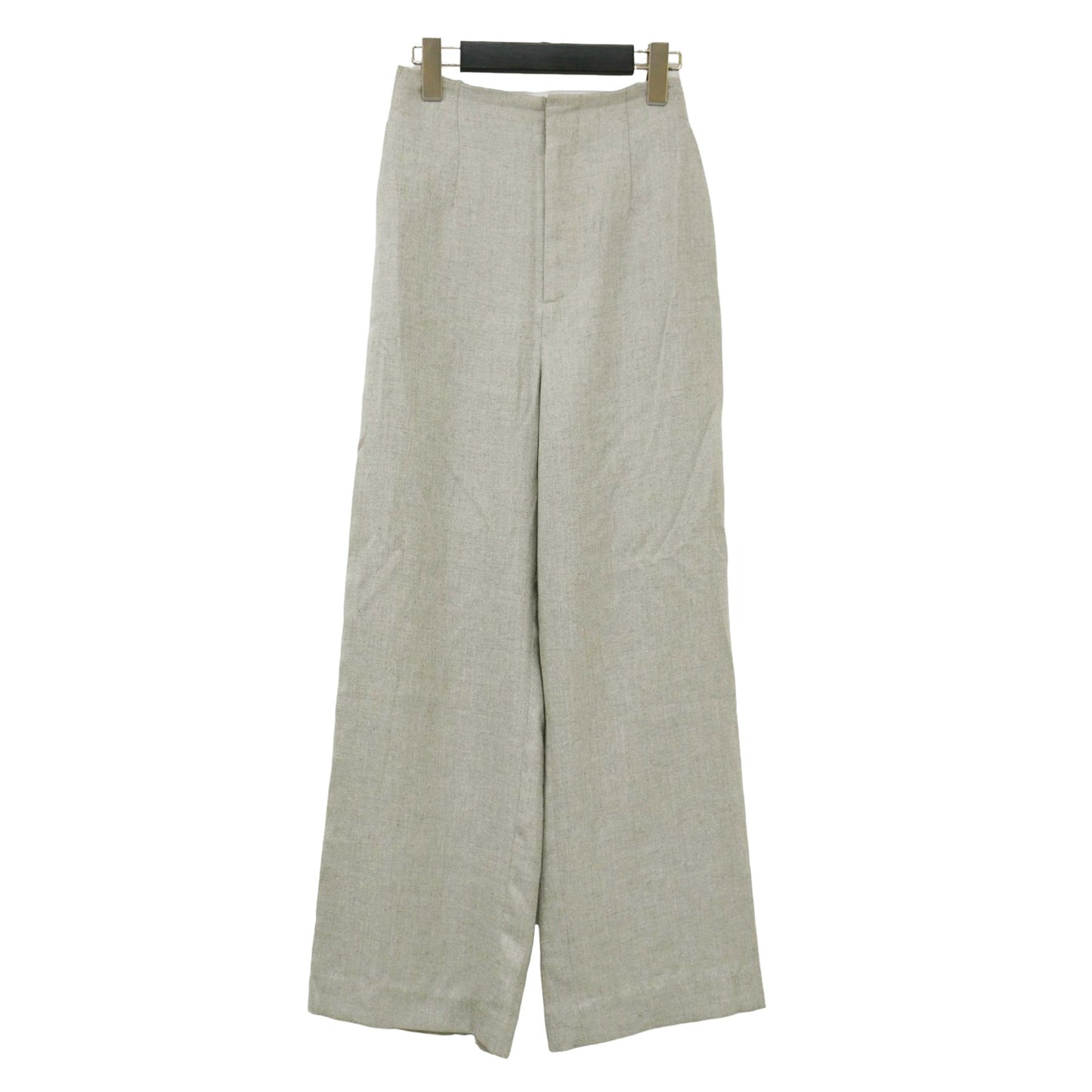 リネンライク ワイド パンツ / ストレート ウエストゴム