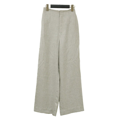 リネンライク ワイド パンツ / ストレート ウエストゴム