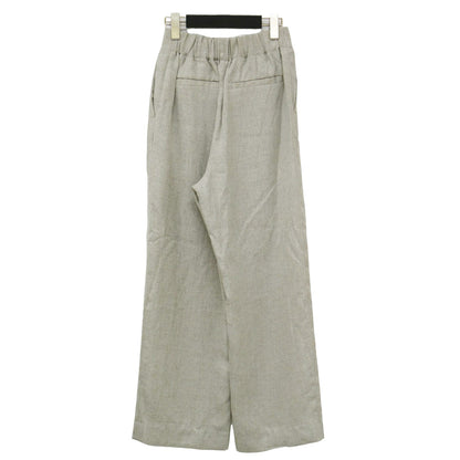 リネンライク ワイド パンツ / ストレート ウエストゴム