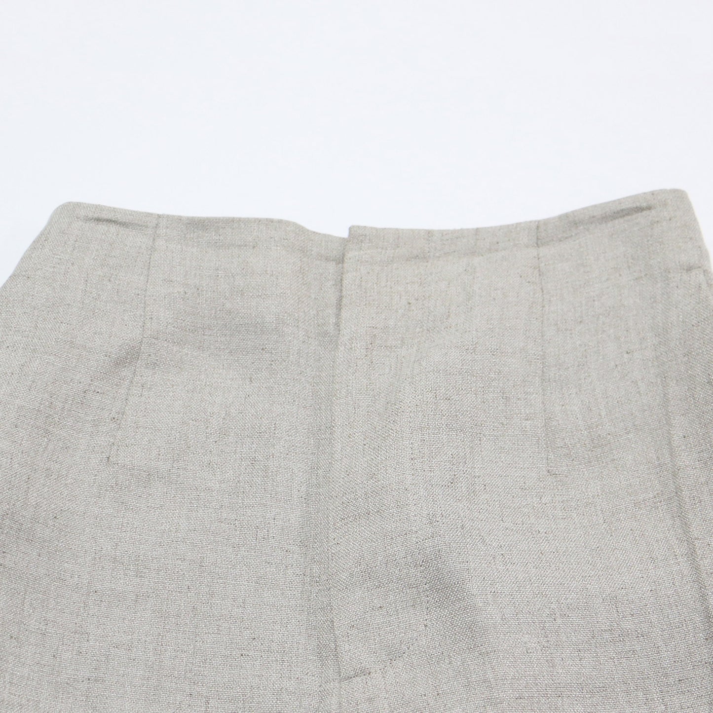 リネンライク ワイド パンツ / ストレート ウエストゴム