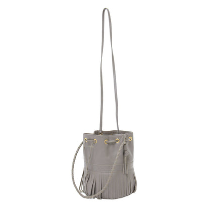 フリンジ カーニバル ショルダーバッグ / FRINGE CARNIVAL BAG 2WAY 巾着 ロゴ レザー 本革 牛革