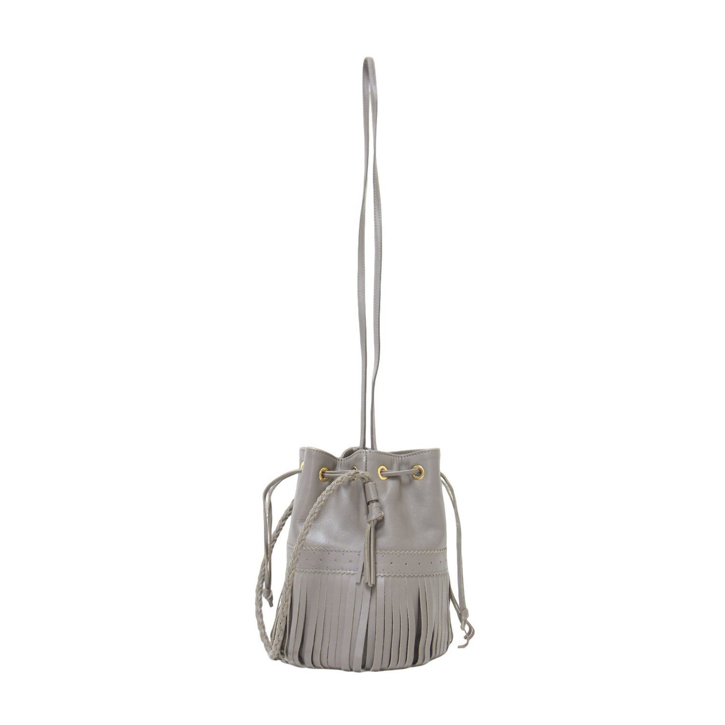 フリンジ カーニバル ショルダーバッグ / FRINGE CARNIVAL BAG 2WAY 巾着 ロゴ レザー 本革 牛革