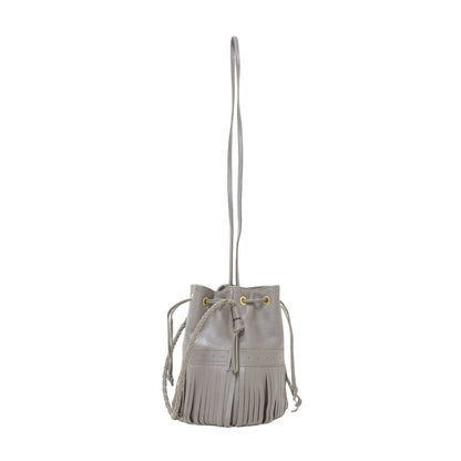 フリンジ カーニバル ショルダーバッグ / FRINGE CARNIVAL BAG 2WAY 巾着 ロゴ レザー 本革 牛革