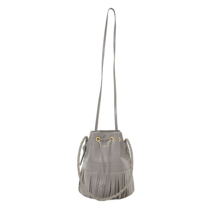 フリンジ カーニバル ショルダーバッグ / FRINGE CARNIVAL BAG 2WAY 巾着 ロゴ レザー 本革 牛革