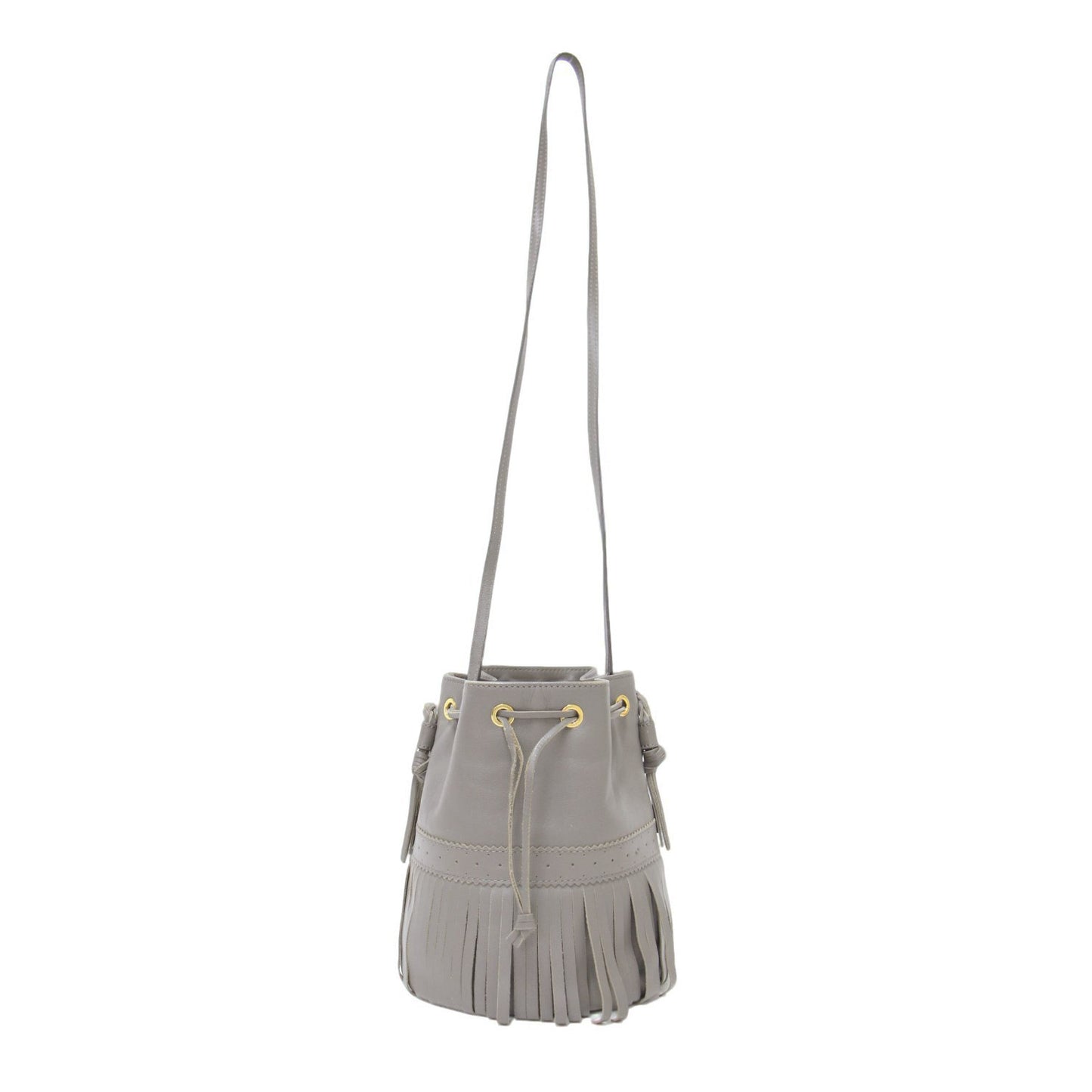 フリンジ カーニバル ショルダーバッグ / FRINGE CARNIVAL BAG 2WAY 巾着 ロゴ レザー 本革 牛革
