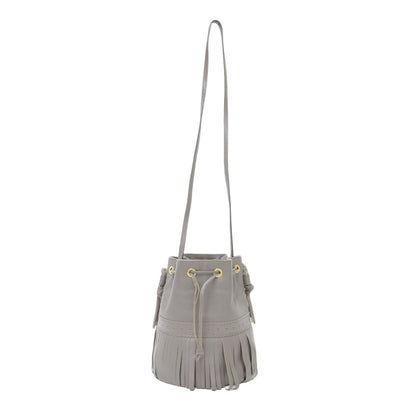 フリンジ カーニバル ショルダーバッグ / FRINGE CARNIVAL BAG 2WAY 巾着 ロゴ レザー 本革 牛革