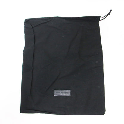 レザー ウィングチップ サイドジップ ブーツ / ミドル丈 ベルト カッティングレザー スタックヒール