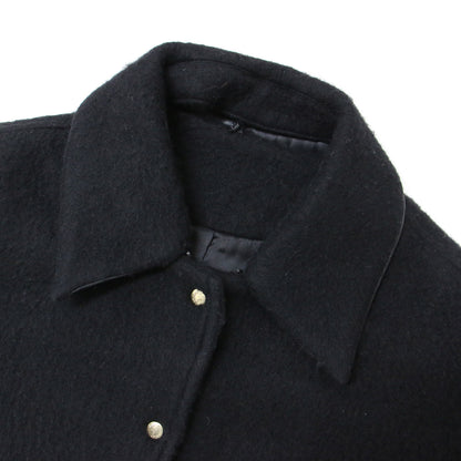 ポンチョ コート / オーバーサイズ ステンカラー ノーカラー シャギー ミドル丈