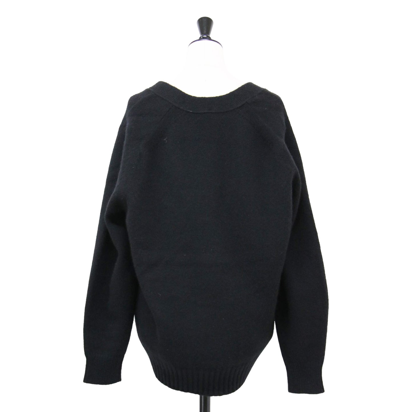 23秋冬 PRE2 5G 天竺編み カーディガン / ニット Vネック 長袖 ミドルゲージ ウール カシミヤ