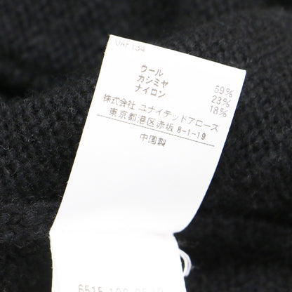 23秋冬 PRE2 5G 天竺編み カーディガン / ニット Vネック 長袖 ミドルゲージ ウール カシミヤ