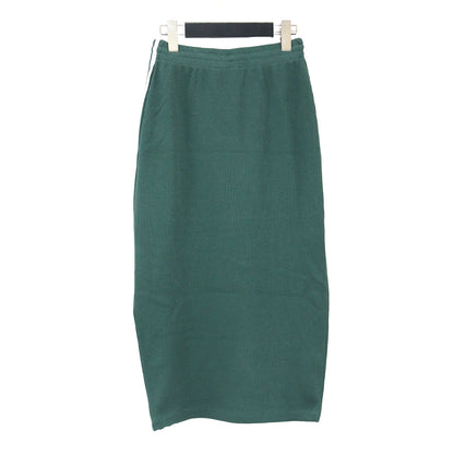 ニット タイト ロング スカート / コットン ポリエステル スリーストライプス