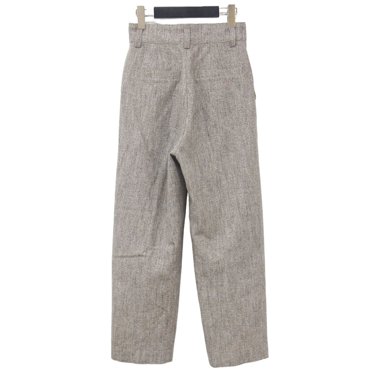 ネップ ツイード トラウザーズ / NEP TWEED TROUSERS パンツ テーパード ハイウエスト タック コットン ウール シルク