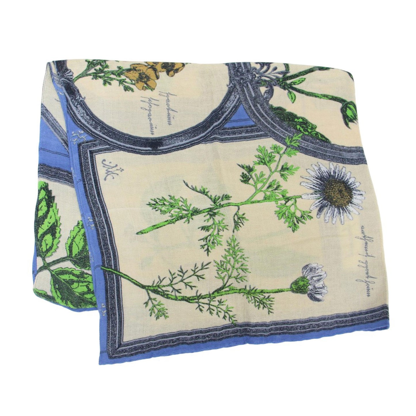 フラワープリント ストール / INDIA STOLE 花柄 大判 リネン コットン シルク