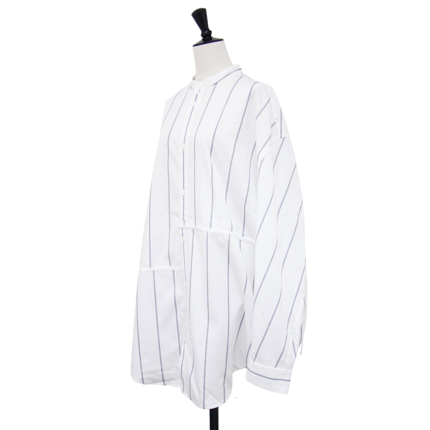 LOHEN ローヘン　ストライプシャツ LOHEN (ローヘン) 24秋冬 バンドカラー ストライプ シャツ / BIG