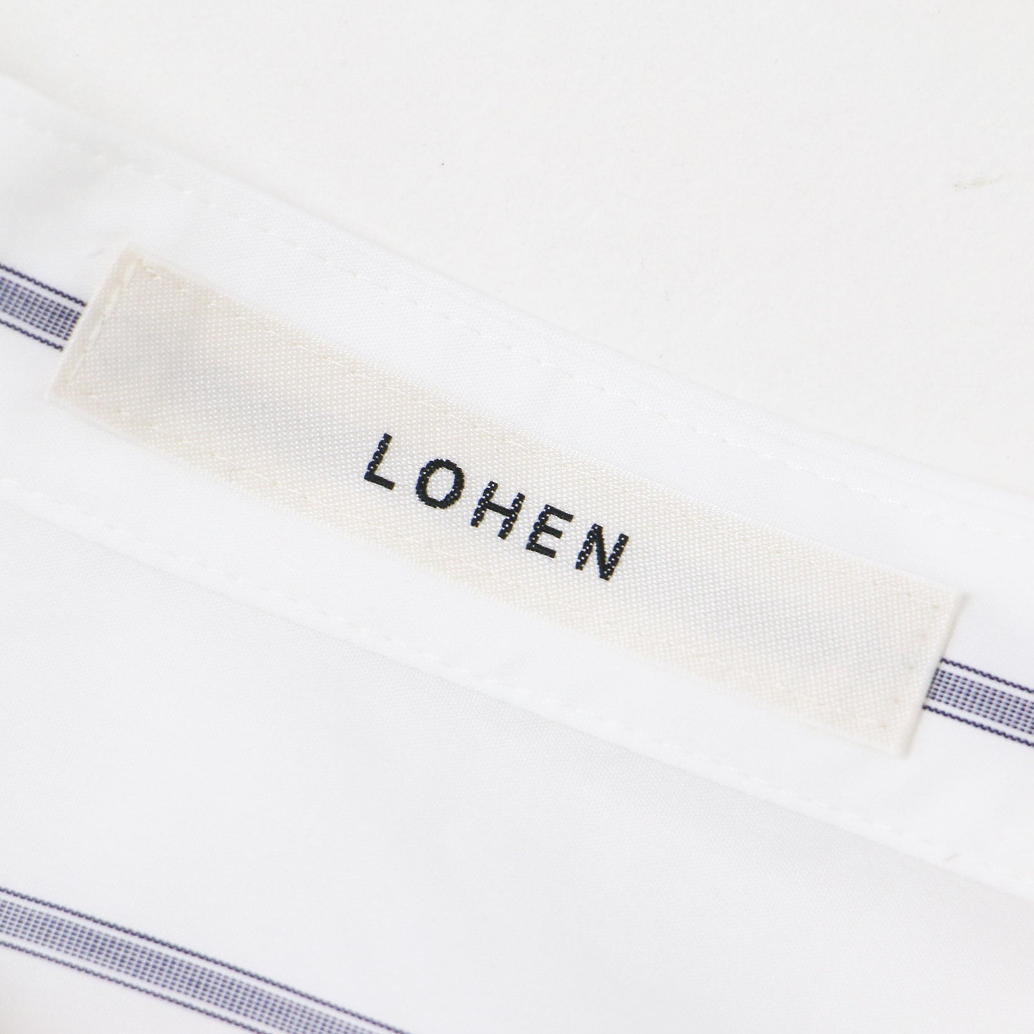 LOHEN (ローヘン) 24秋冬 バンドカラー ストライプ シャツ / BIG