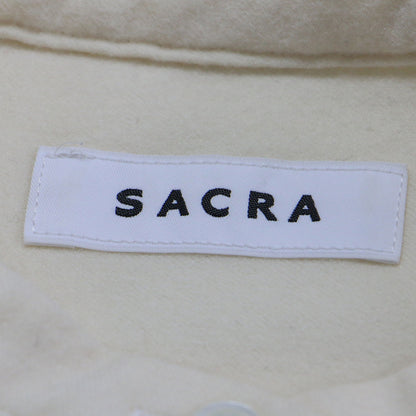 ウール ロング シャツワンピース / 長袖 スタンドカラー ロング丈 ボックスシルエット スリット