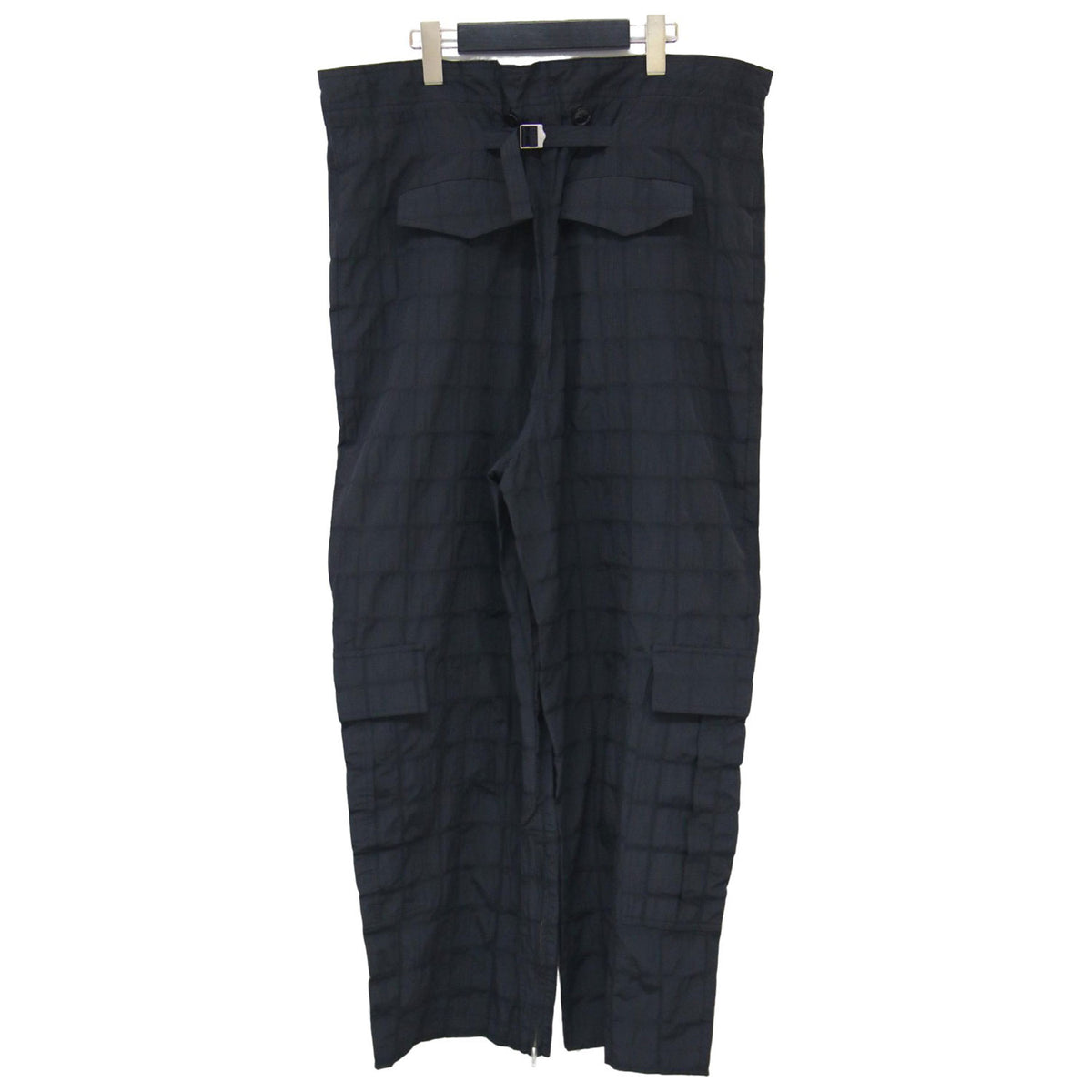 24春夏 プレイド カーゴ パンツ / Plaid Cargo Pants ミリタリーパンツ 格子柄 ドロスト スリット コットン