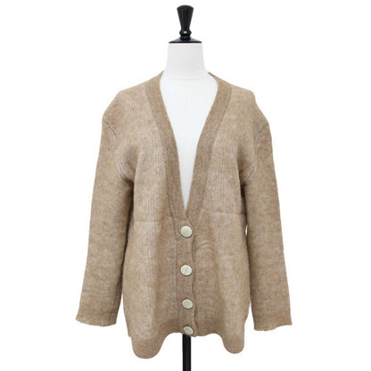 アルパカ ウール ニット カーディガン / ALPACA SOFT 3 LAYER CARDI 長袖 Vネック ローゲージ
