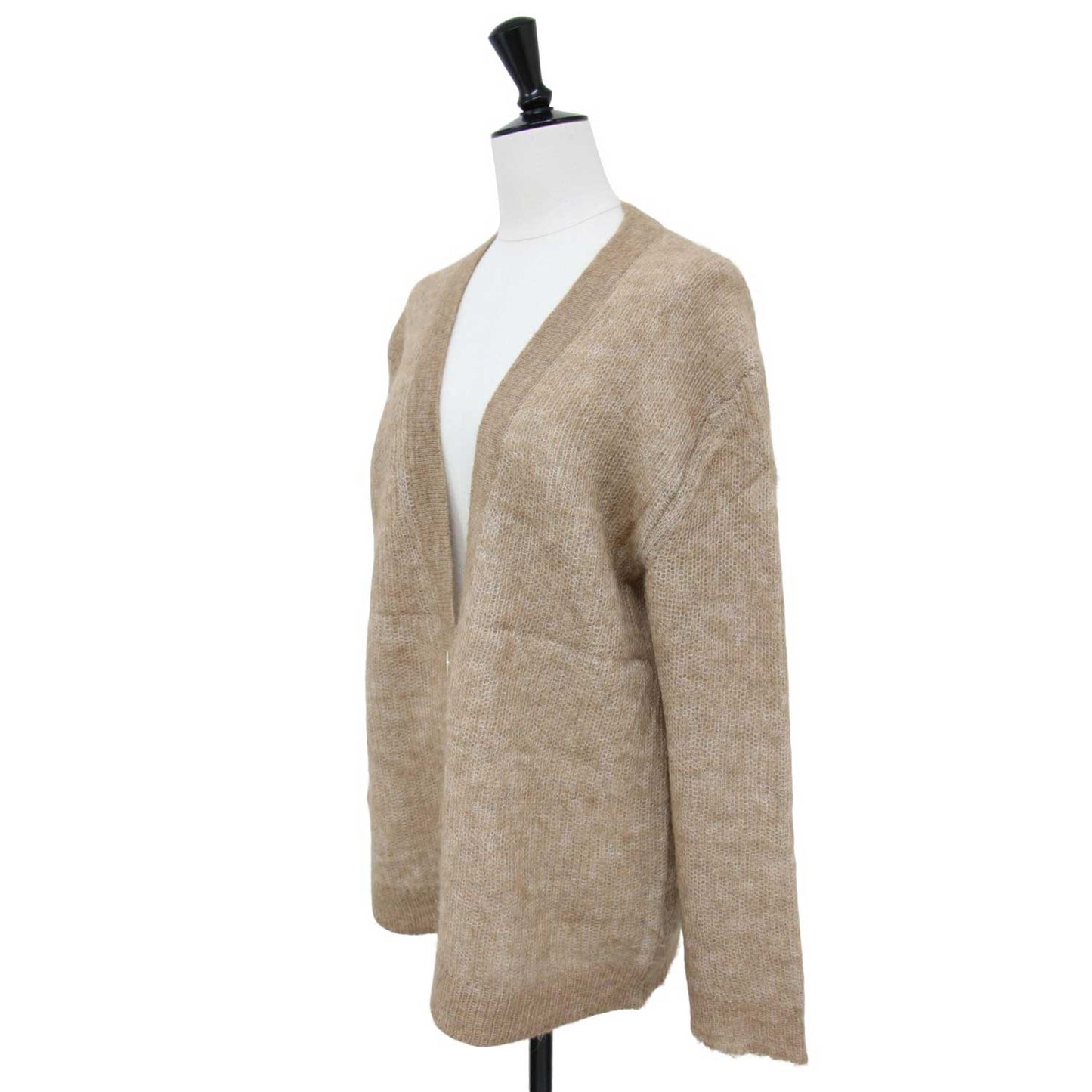 アルパカ ウール ニット カーディガン / ALPACA SOFT 3 LAYER CARDI 長袖 Vネック ローゲージ
