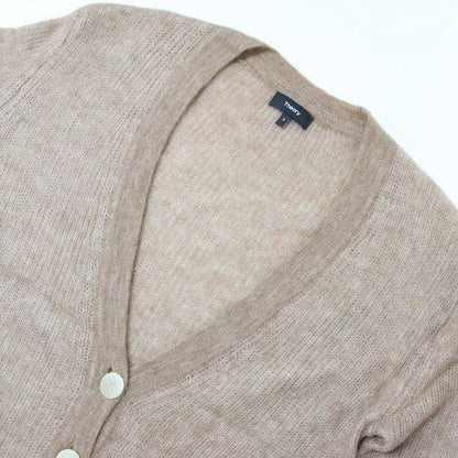 アルパカ ウール ニット カーディガン / ALPACA SOFT 3 LAYER CARDI 長袖 Vネック ローゲージ