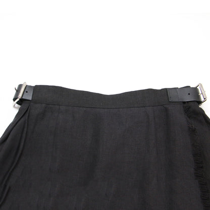 × JOURNAL STANDARD 別注 リネン マキシ スカート / ロング丈 バックルベルト プリーツ ウエストゴム