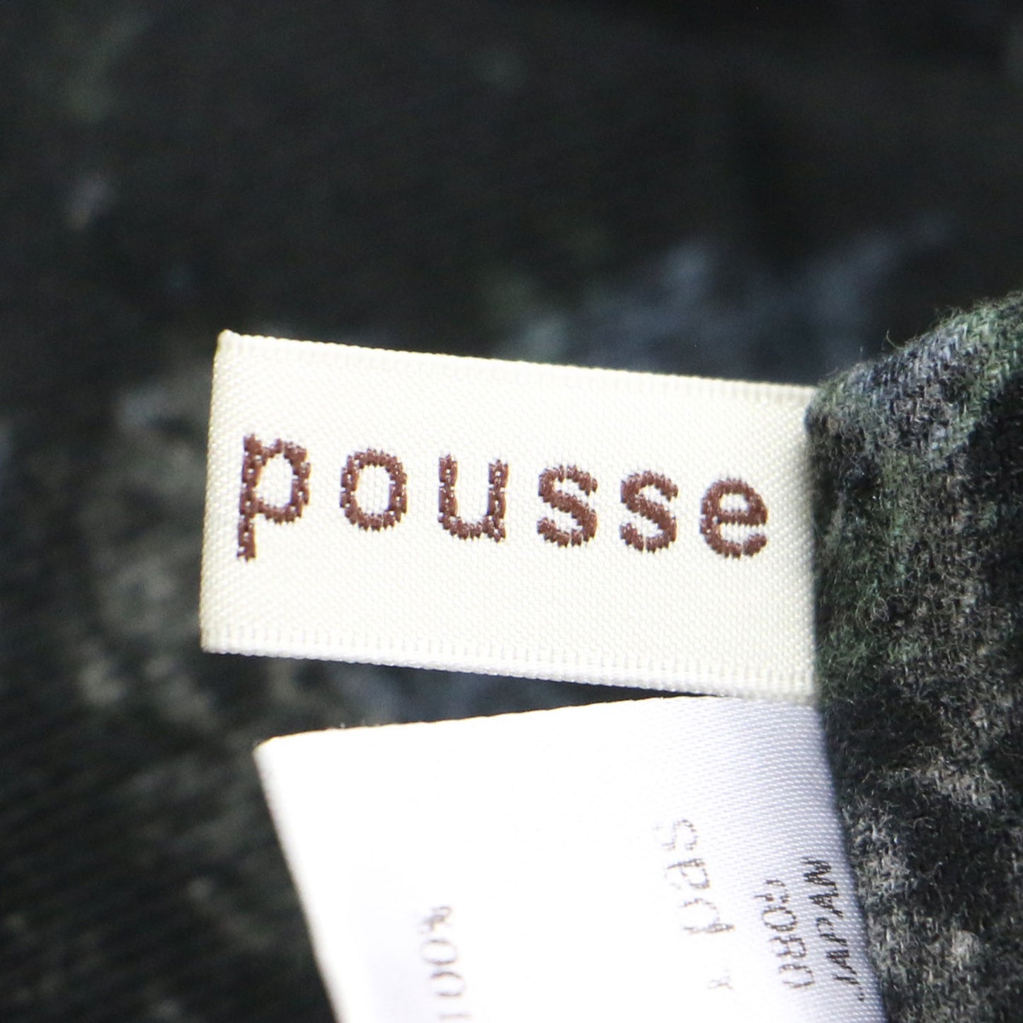 コットン フランネル フラワープリント ブラウス / プルオーバー 長袖 クルーネック ワイド ドロップショルダー