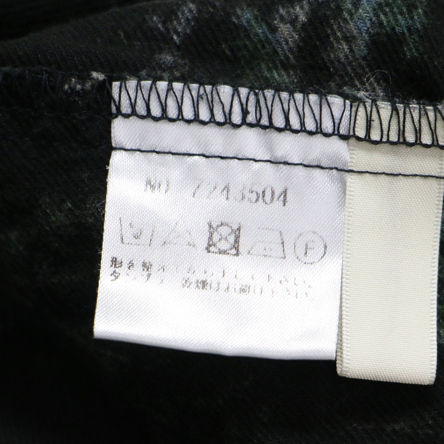 コットン フランネル フラワープリント ブラウス / プルオーバー 長袖 クルーネック ワイド ドロップショルダー