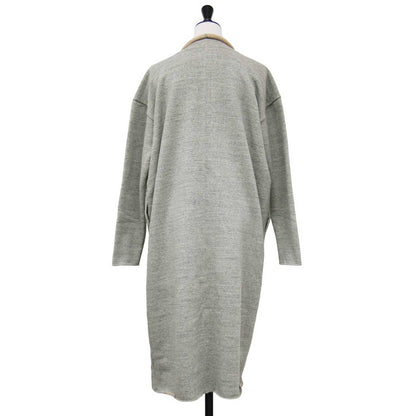 × yohaku 25春夏 吊り編み 茶綿 スウェット ロング カーディガン / 長袖 裏毛 パイル コットン ユニセックス