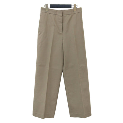 センタープレス ストレート パンツ / スラックス ストレッチ コットン