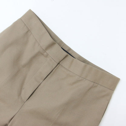センタープレス ストレート パンツ / スラックス ストレッチ コットン