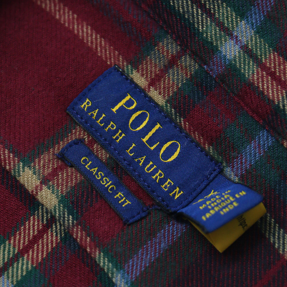 チェック ネル シャツ / 長袖 ポニー刺繍 コットン CLASSIC FIT