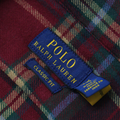 チェック ネル シャツ / 長袖 ポニー刺繍 コットン CLASSIC FIT