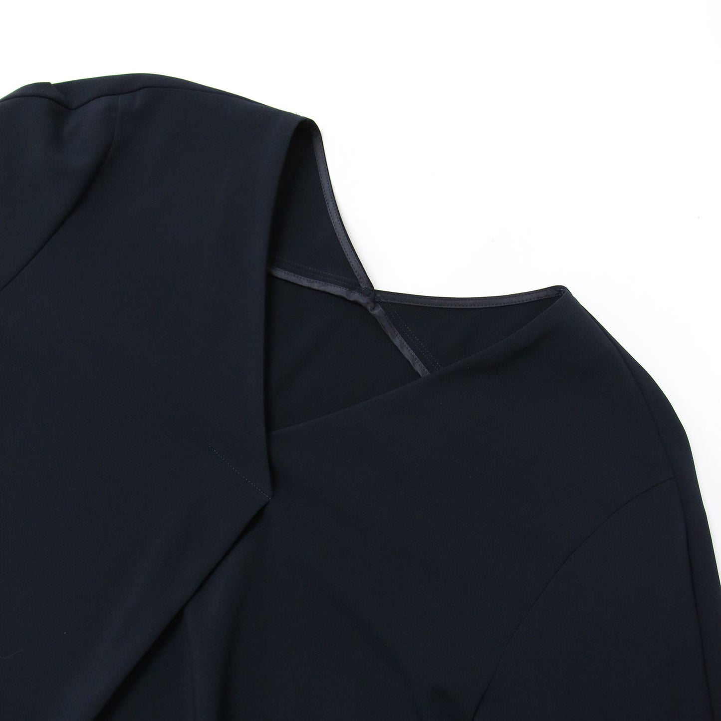Fied Vネック ブラウス / 長袖 ストレッチ スリット ウォッシャブル