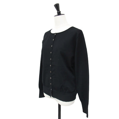 ヴィスコース ストレッチ カーディガン / ニット 長袖 クルーネック 2WAY ストレッチ