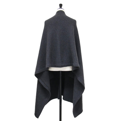 25春夏 ウール アルパカ ニット ケープ / U CAPE ショール ストール 大判