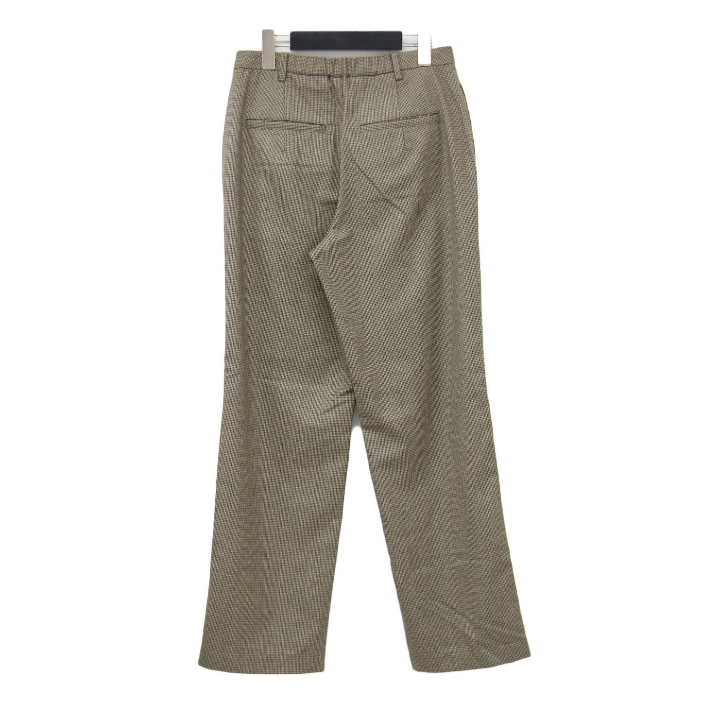 22秋冬 ウール カルゼ イージーパンツ / スラックス テーパード 千鳥柄