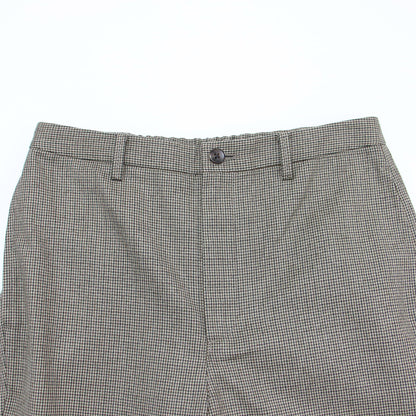 22秋冬 ウール カルゼ イージーパンツ / スラックス テーパード 千鳥柄