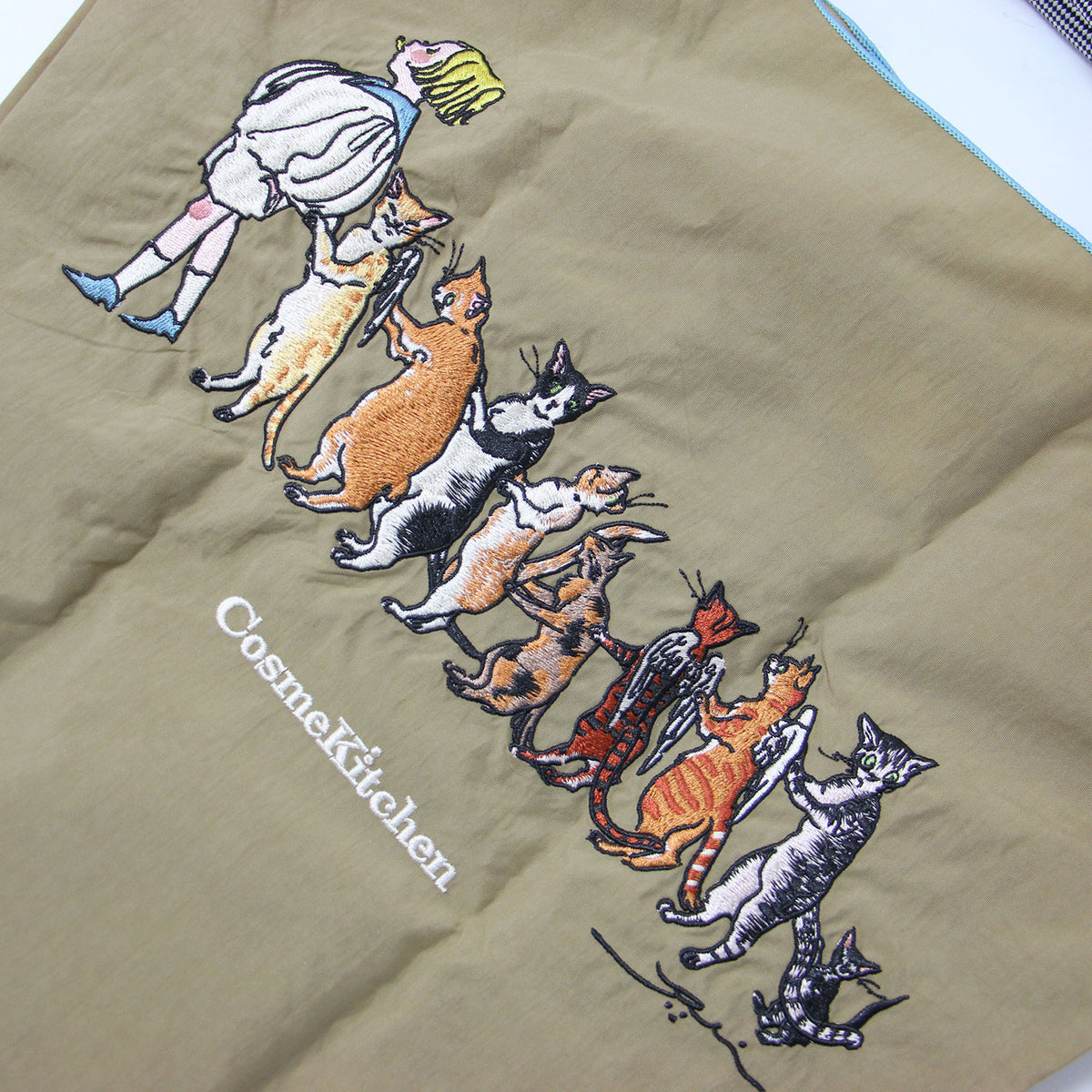 × CosmeKitchen くらはしれい コラボ トート バッグ / 刺繍 ショッピングバッグ ナイロン