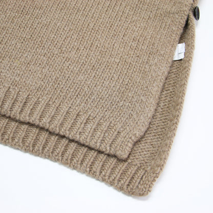 22秋冬 タートルネック ベスト / ニット プルオーバー オーバーサイズ ローゲージ ウール