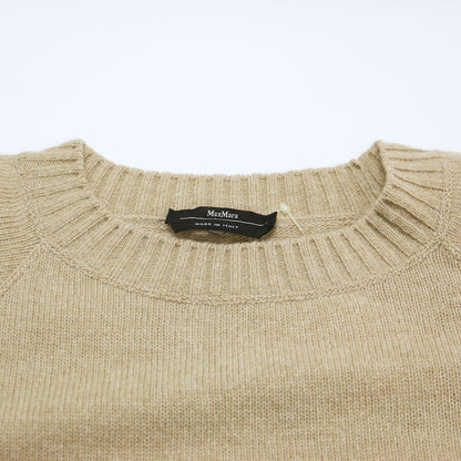 ウール クルーネック プルオーバー ニット / セーター 長袖 ラグランスリーブ