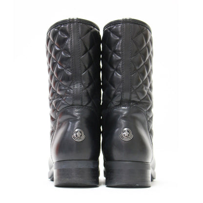 ニュー ピカデリー キルティング レザー ブーツ / NEW PICCADILLY ショートブーツ ミドル丈 ラウンドトゥ